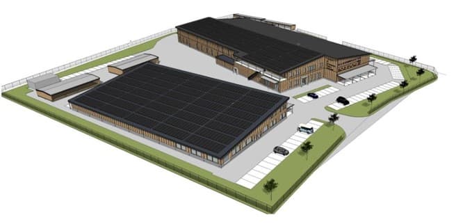 Bilskadecenter Umeå – vår verkstad på Gräddvägen 25 sett utifrån
